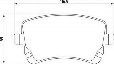 MAGNETI MARELLI 363700201410 -  Комплект тормозных колодок, дисковый тормоз